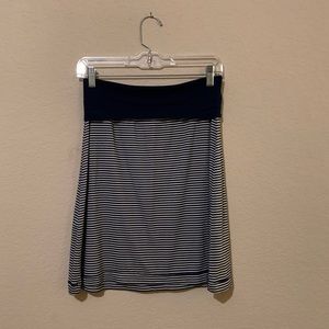 Max Studio Striped Fold Over Skirt